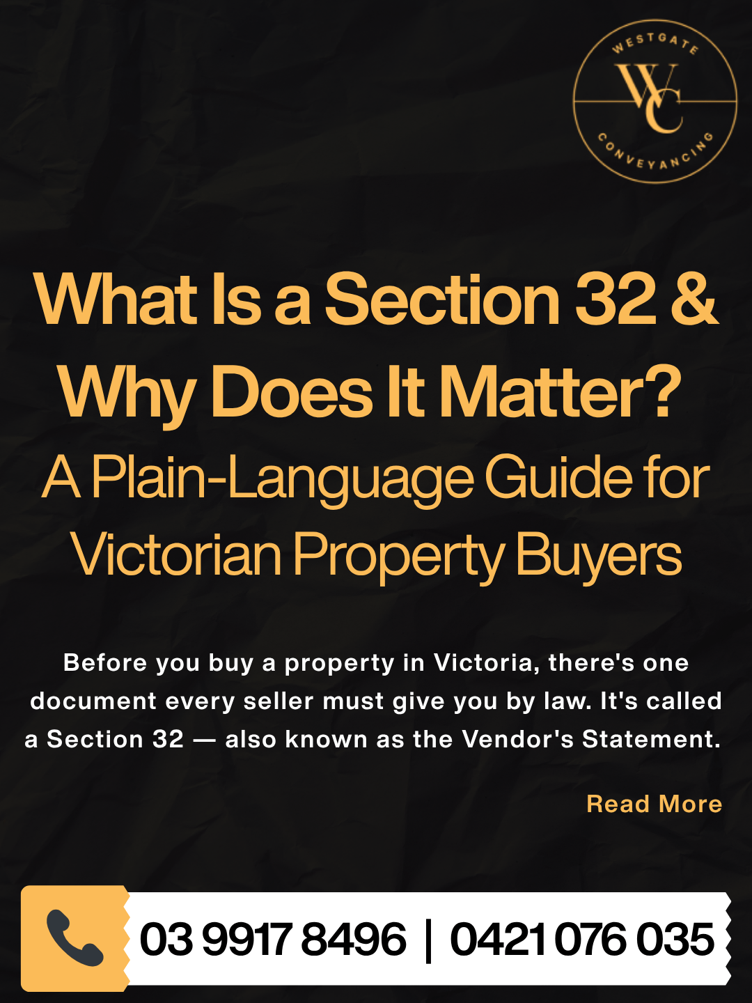 What Is a Section 32 & Why Does It Matter? A Plain-Language Guide for Victorian Property Buyers